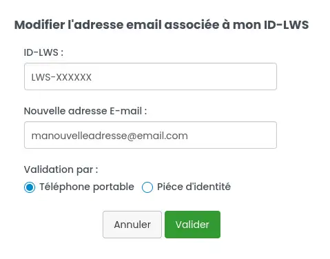 Comment modifier mon adresse mail de contact si je n'y ai pas accès