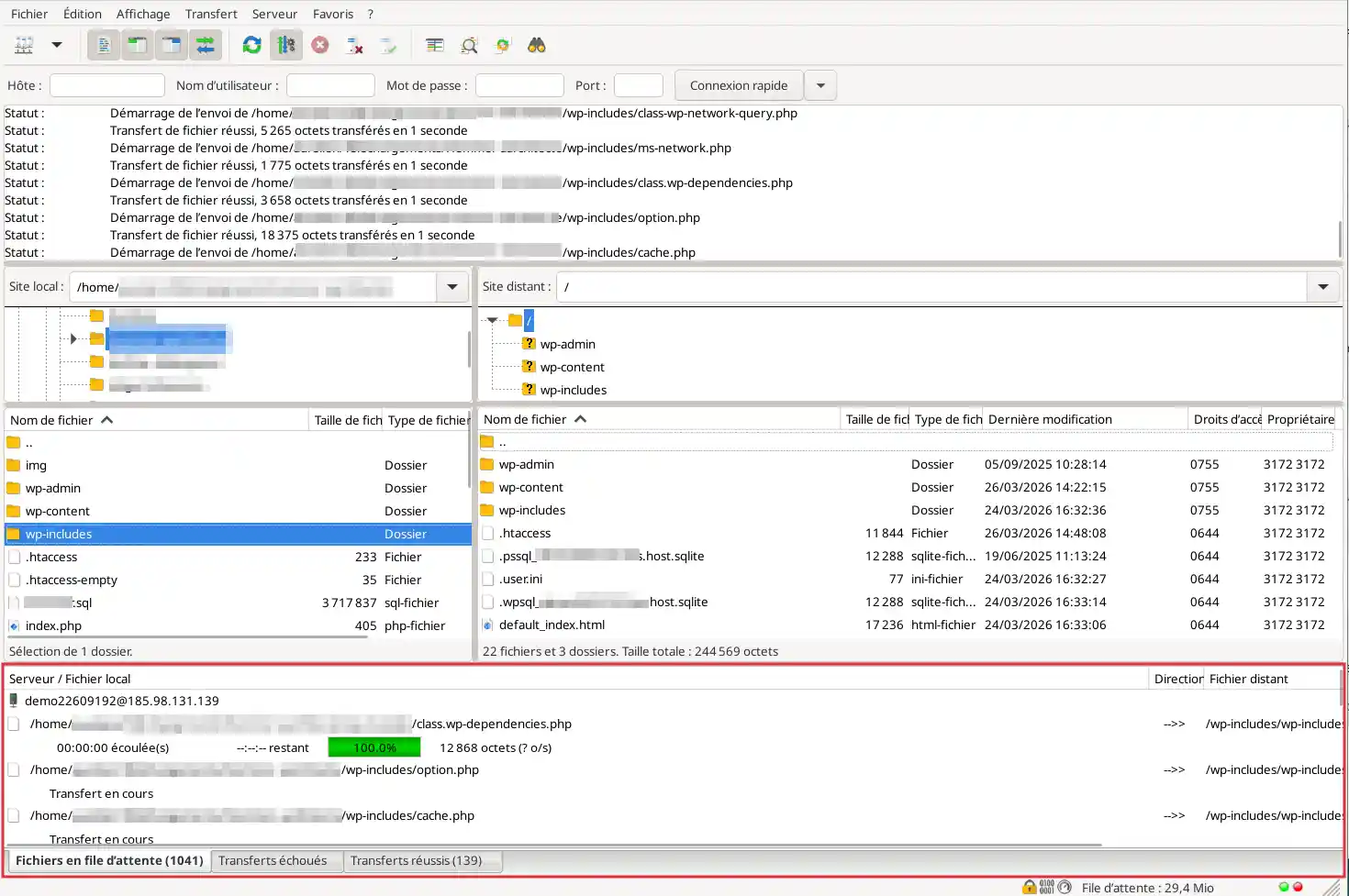Click to display the original image Comment publier un site par FTP avec FileZilla, Cyberduck ou WinSCP ?