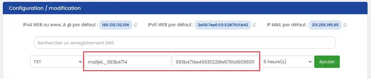 Comment lier un nom de domaine LWS au service Mailjet ?