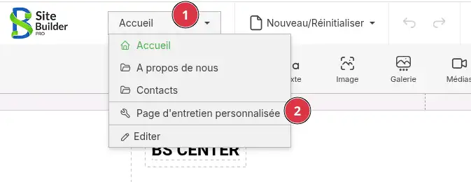 Comment mettre votre site SiteBuilder Pro en maintenance ?