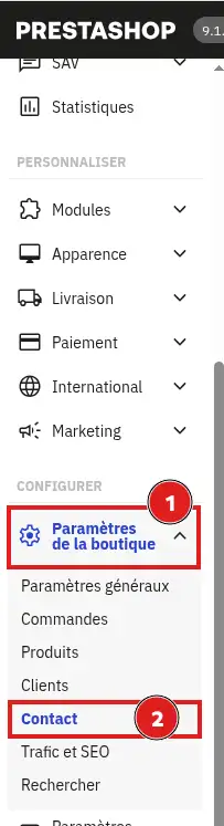 Comment configurer l&rsquo;envoi d&rsquo;e-mails SMTP sur PrestaShop 9 ?