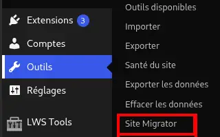 Comment cr&eacute;er et importer une sauvegarde WordPress sur le WPManager