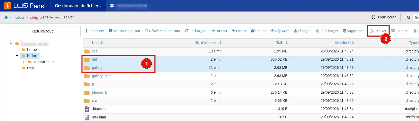 Comment restaurer la version en ligne de votre site SiteBuilder Pro