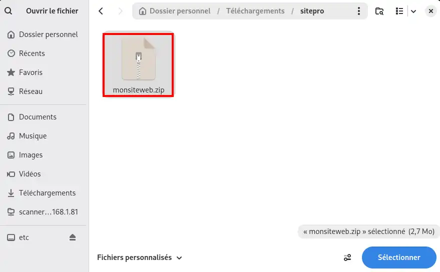 Comment restaurer la version en ligne de votre site SiteBuilder Pro