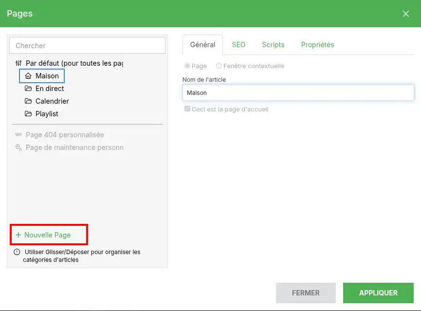 Click to display the original image Jak vytvořit stránku se SiteBuilder Pro?