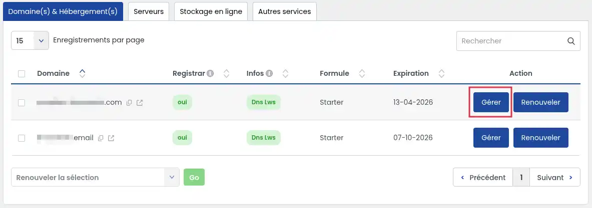 Redirecting a domain name to another web address