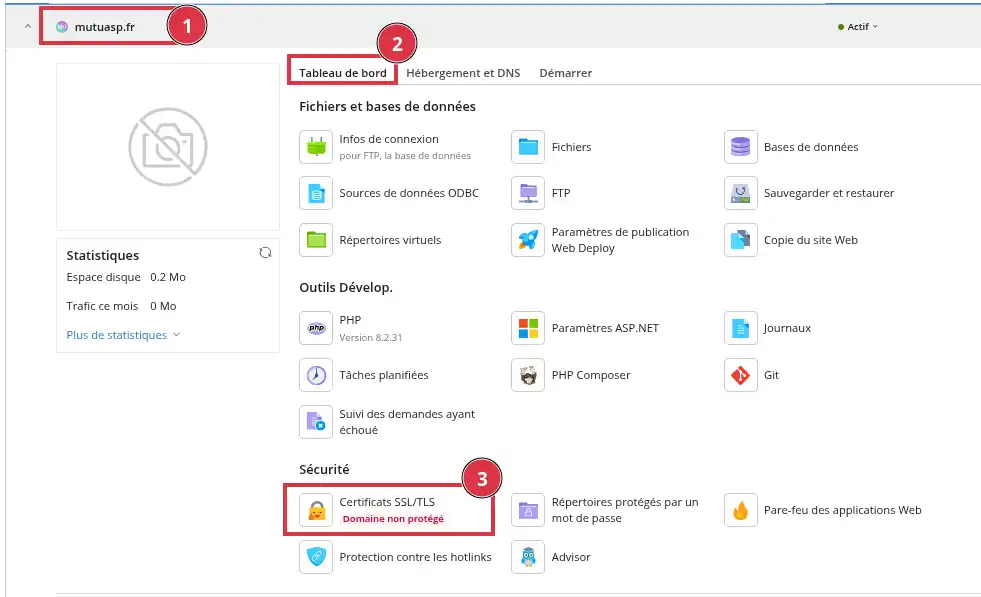 Comment installer un certificat SSL/TLS Let&rsquo;s Encrypt sur Plesk ?