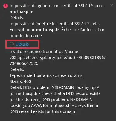 Comment installer un certificat SSL/TLS Let&rsquo;s Encrypt sur Plesk ?