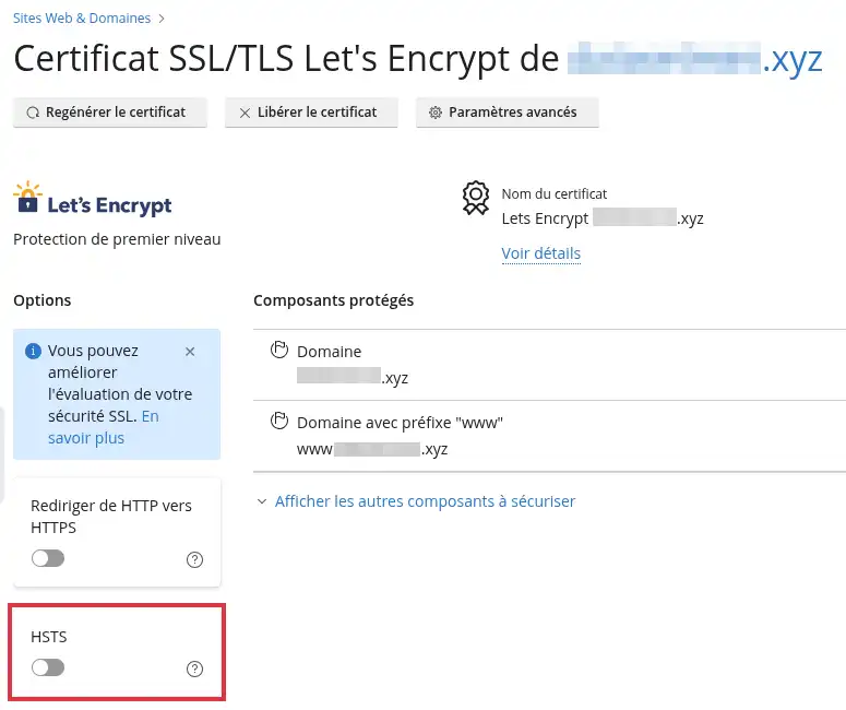 Comment installer un certificat SSL/TLS Let&rsquo;s Encrypt sur Plesk ?