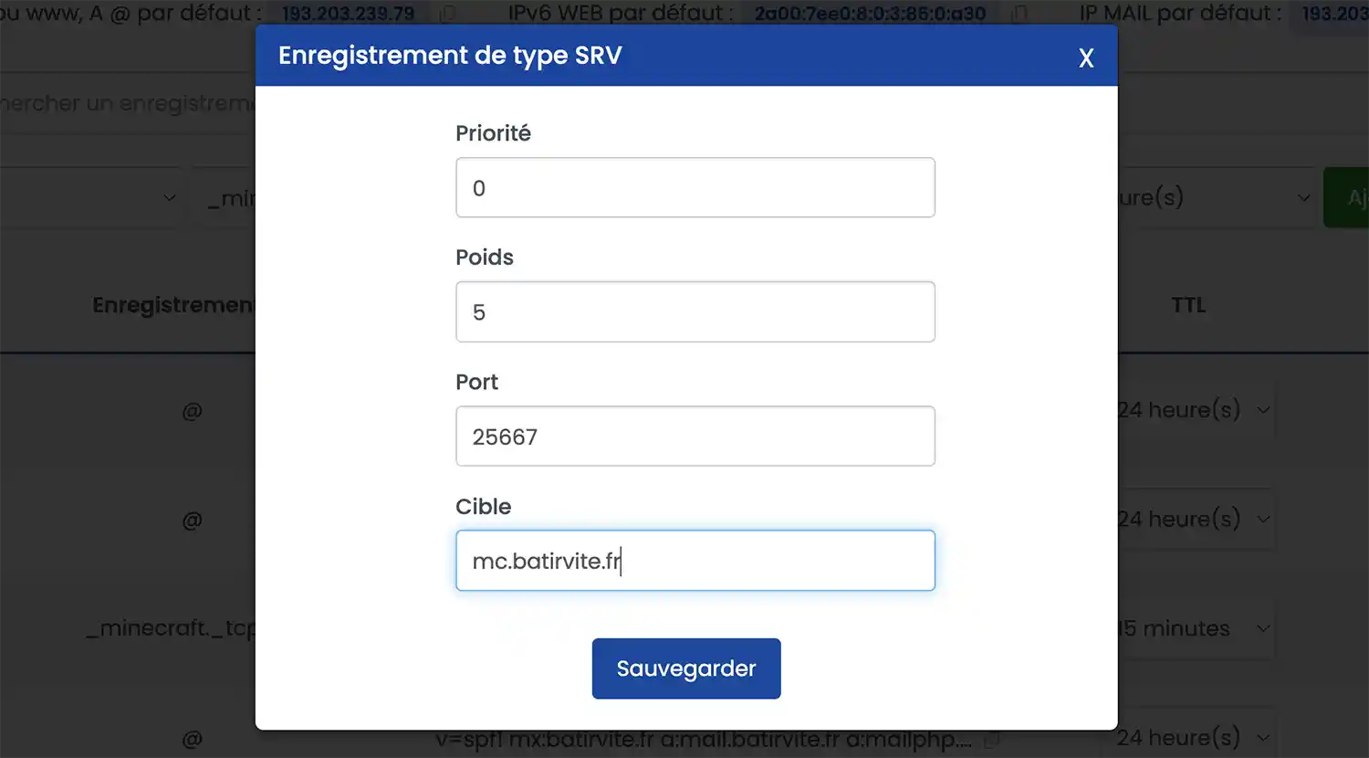 Comment lier votre nom de domaine à un serveur Minecraft