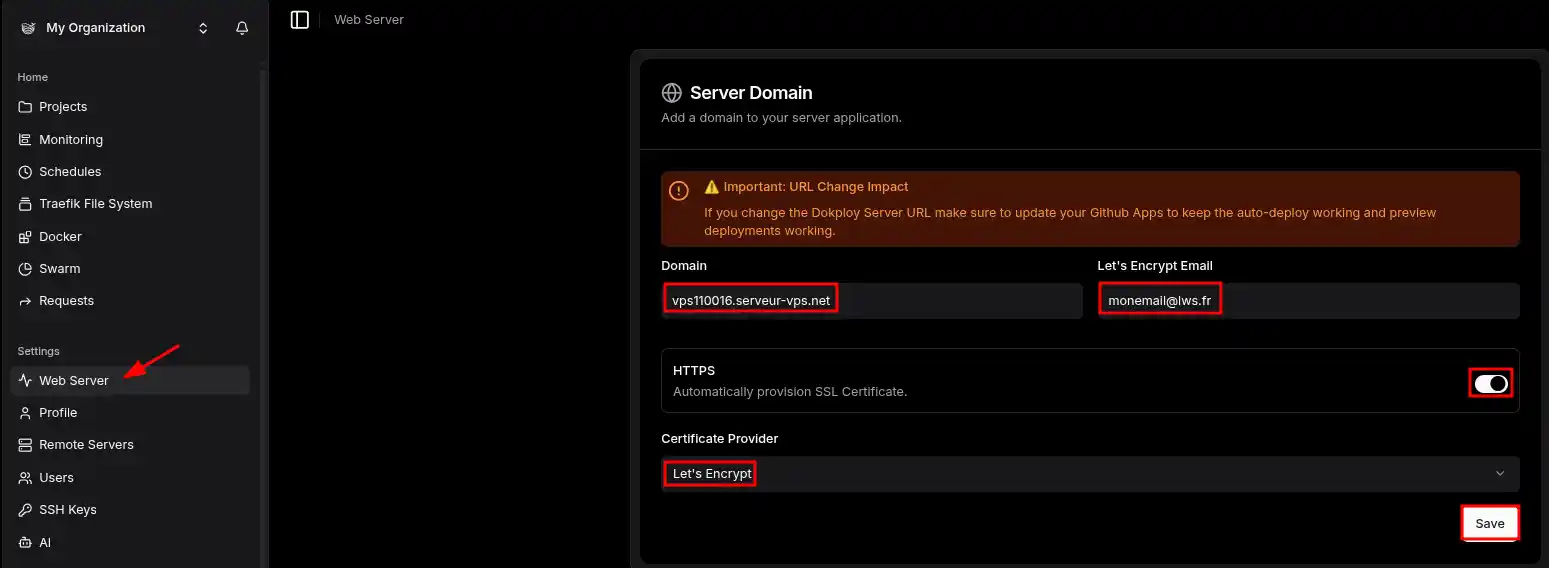 Como utilizar o modelo Dokploy KVM