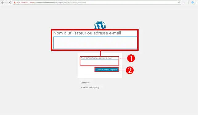 Wordpress Cpanel : perte identifiant de connexion à l'administration