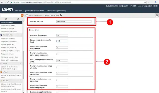 How do I create a personalised hosting package? 