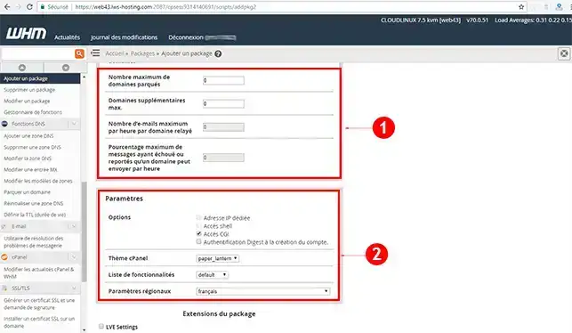 How do I create a personalised hosting package? 