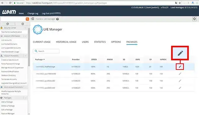 How do I create a personalised hosting package? 