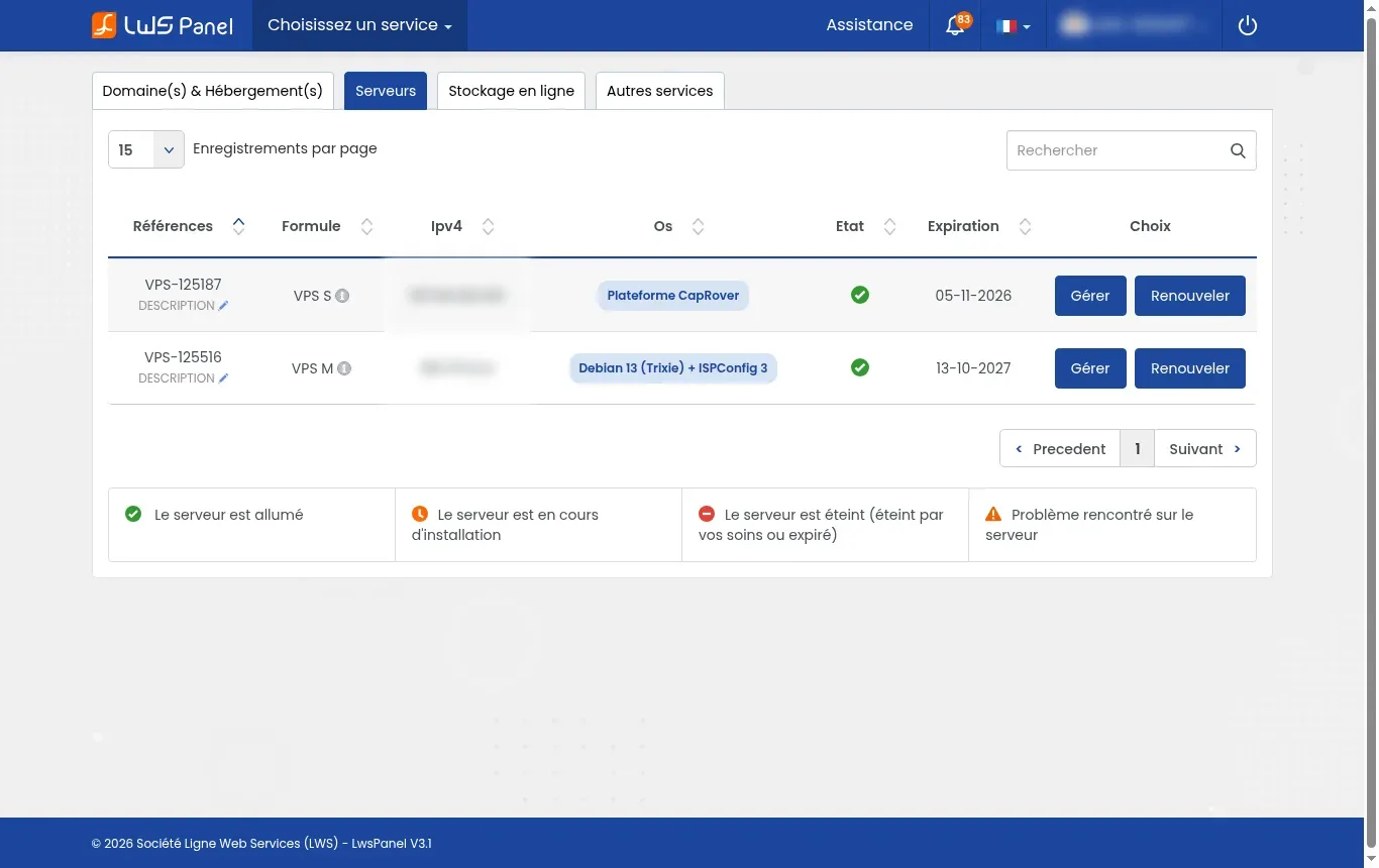 Configurer un domaine et le HTTPS sur CapRover