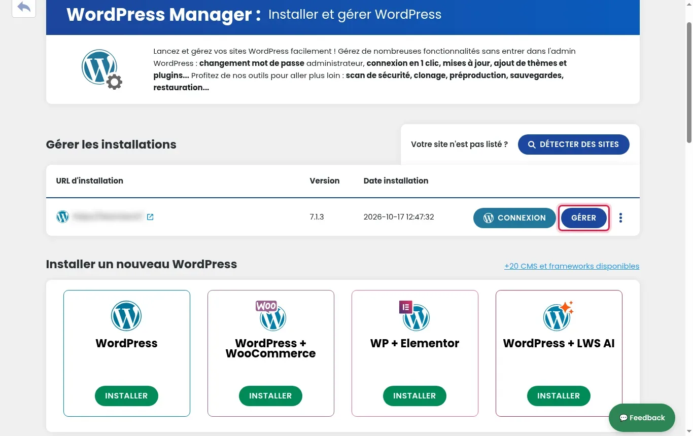Cr&eacute;er une pr&eacute;-production WordPress et la mettre en ligne