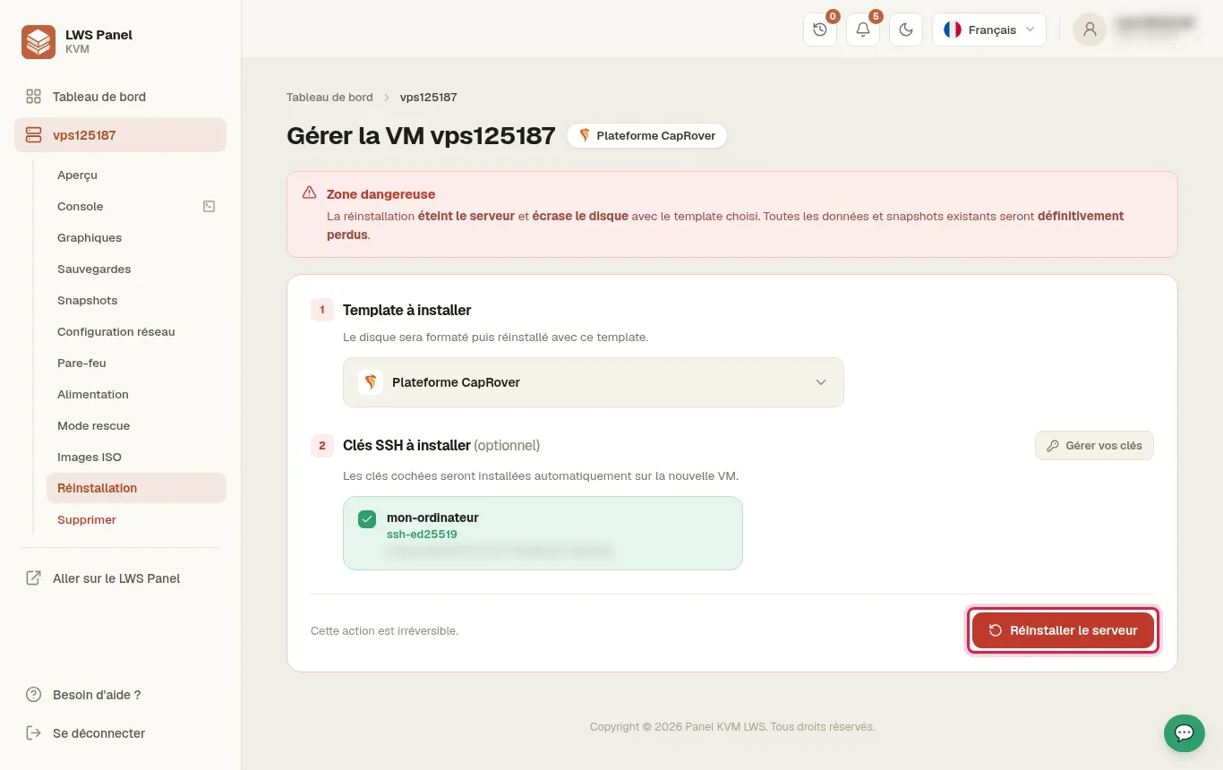 Comment installer CapRover sur un VPS