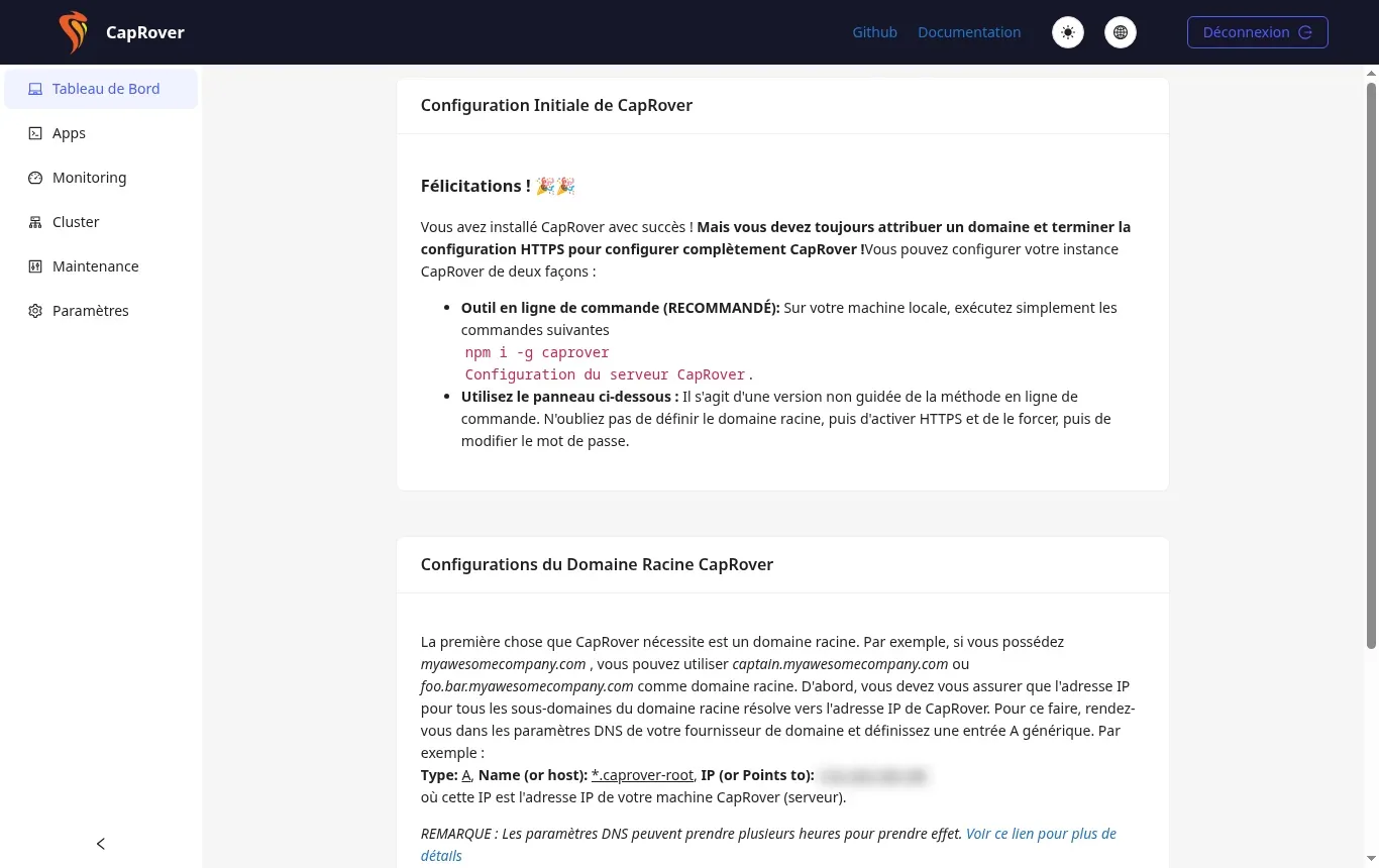 Comment installer CapRover sur un VPS