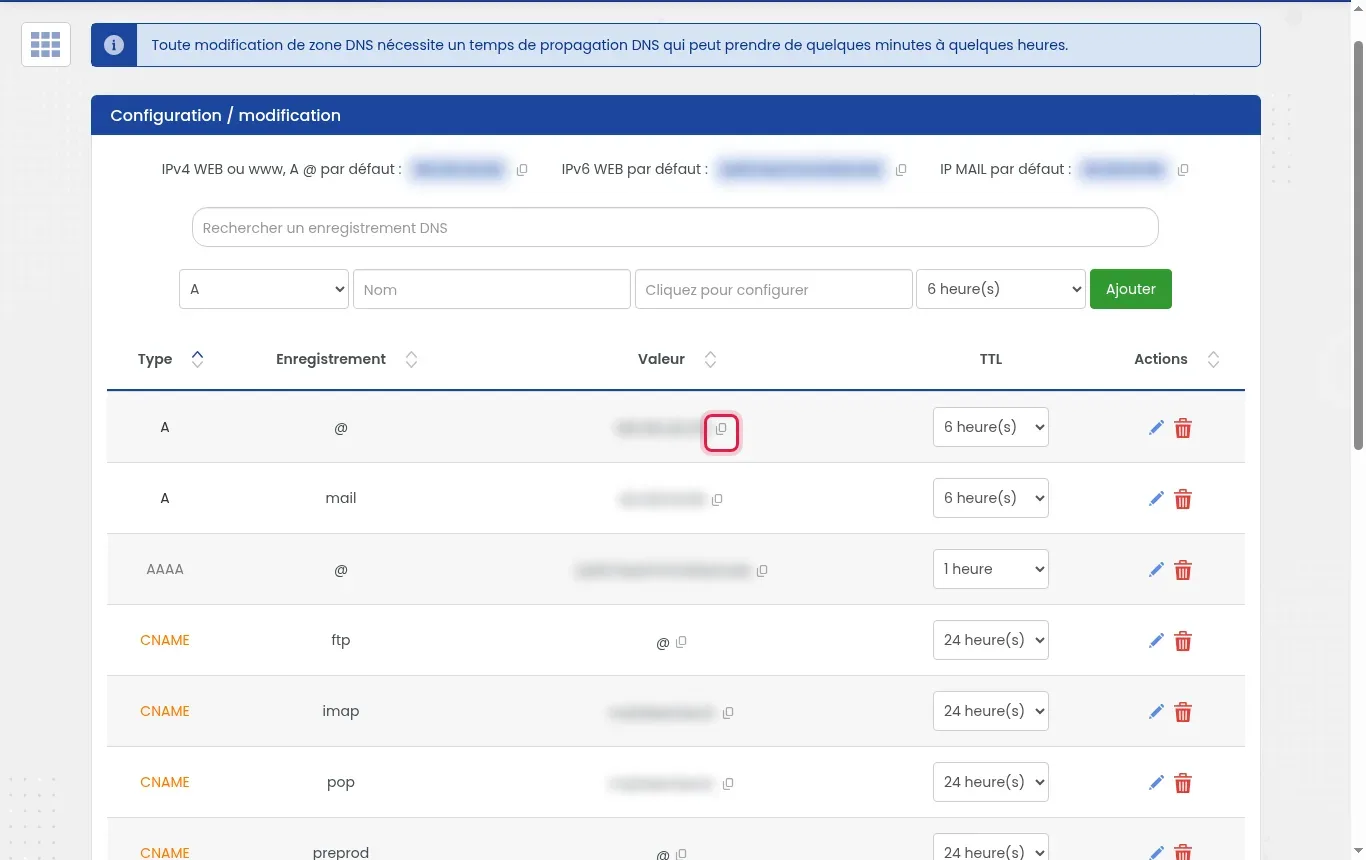 Retrouver l'adresse IP de mon h&eacute;bergement ou VPS LWS