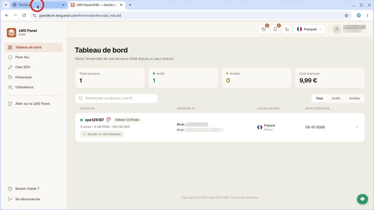 Comment se connecter &agrave; son VPS LWS avec une cl&eacute; SSH