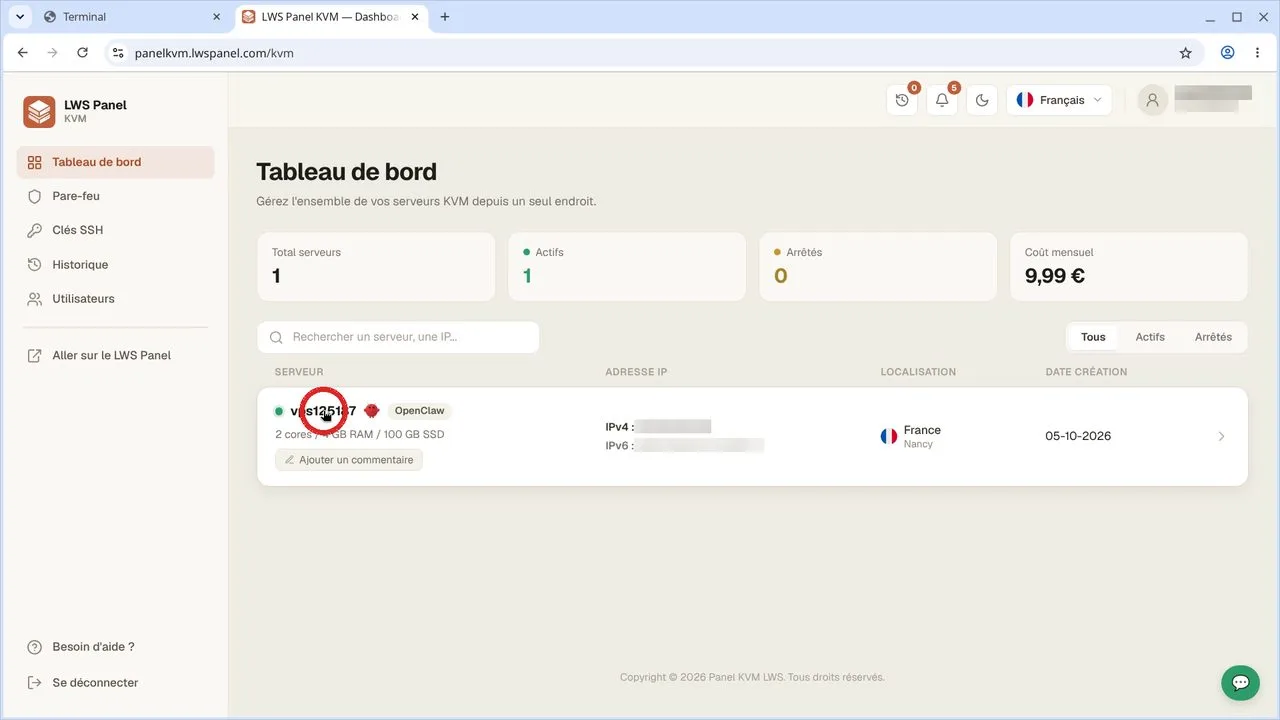 Comment se connecter &agrave; son VPS LWS avec une cl&eacute; SSH