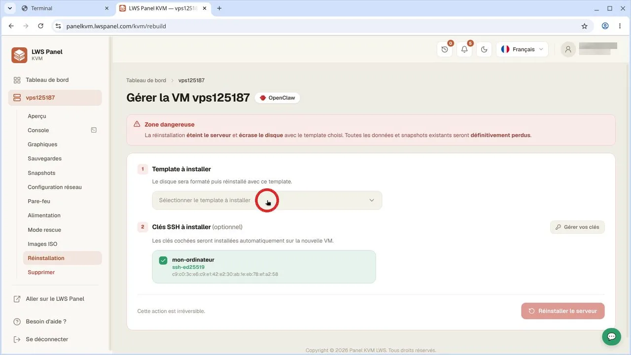 Comment se connecter &agrave; son VPS LWS avec une cl&eacute; SSH