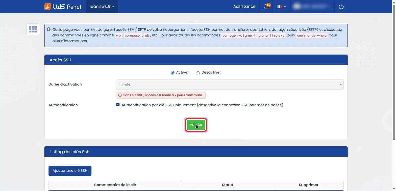 Comment se connecter en SSH &agrave; son h&eacute;bergement web LWS